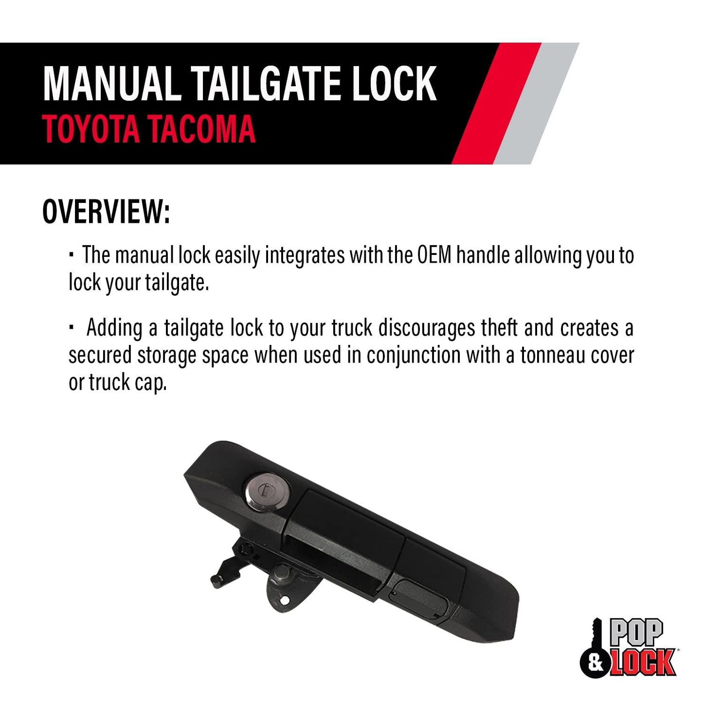 POP &amp; LOCK PL5400 Cerradura para portón trasero