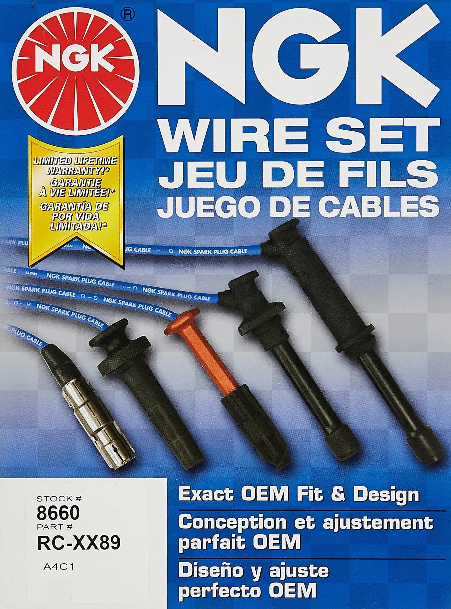 Jeu de fils de bougie d'allumage NGK Canada 8660