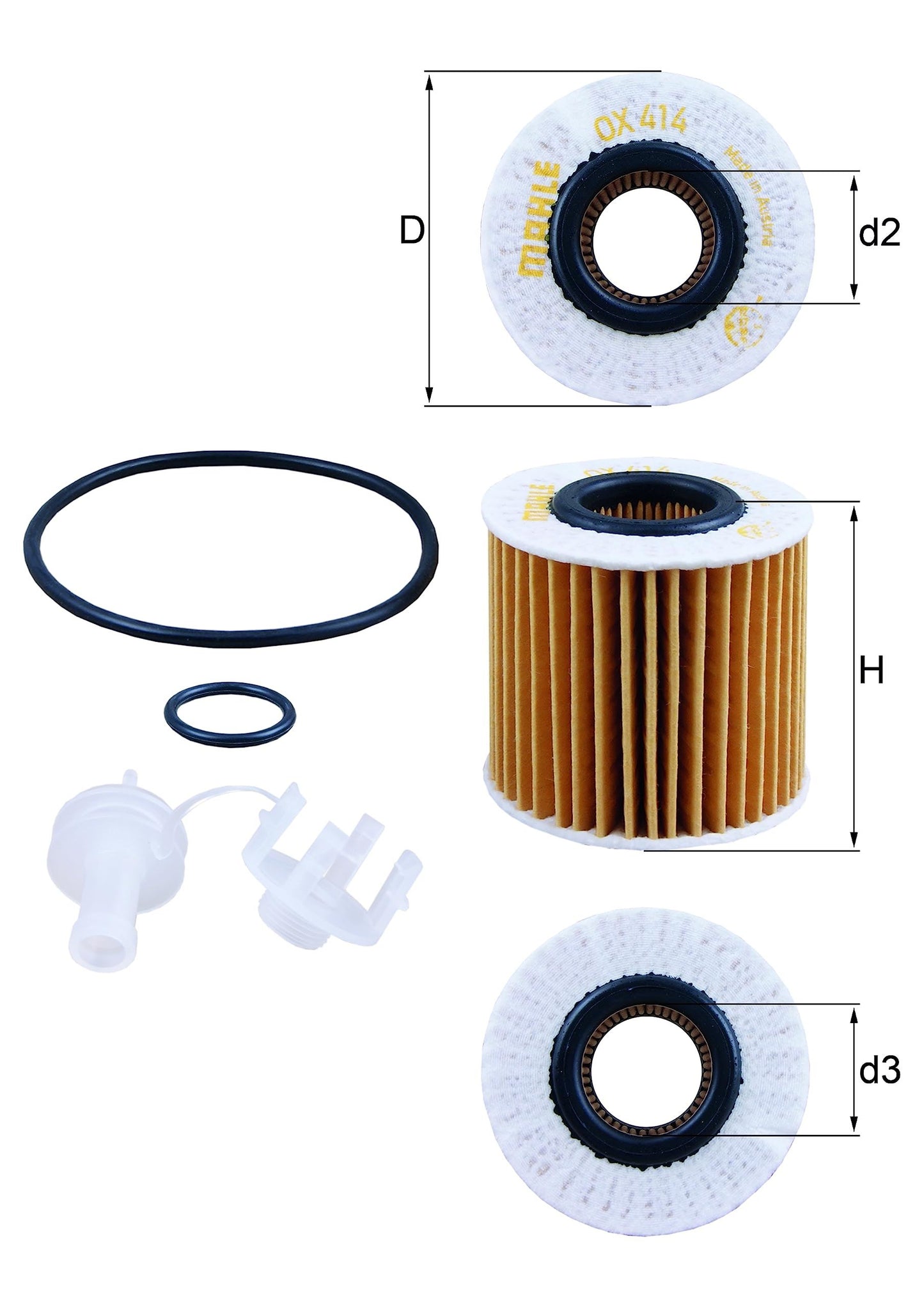 Mahle OX 414D1 Engine Oil Filter