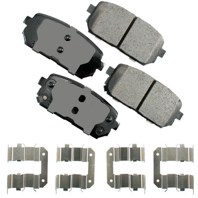 Akebono ACT1296 Jeu de plaquettes de frein à disque