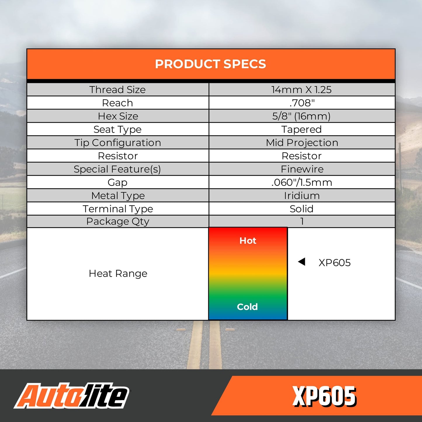 AUTOLITE XP605 (LOT DE 4)