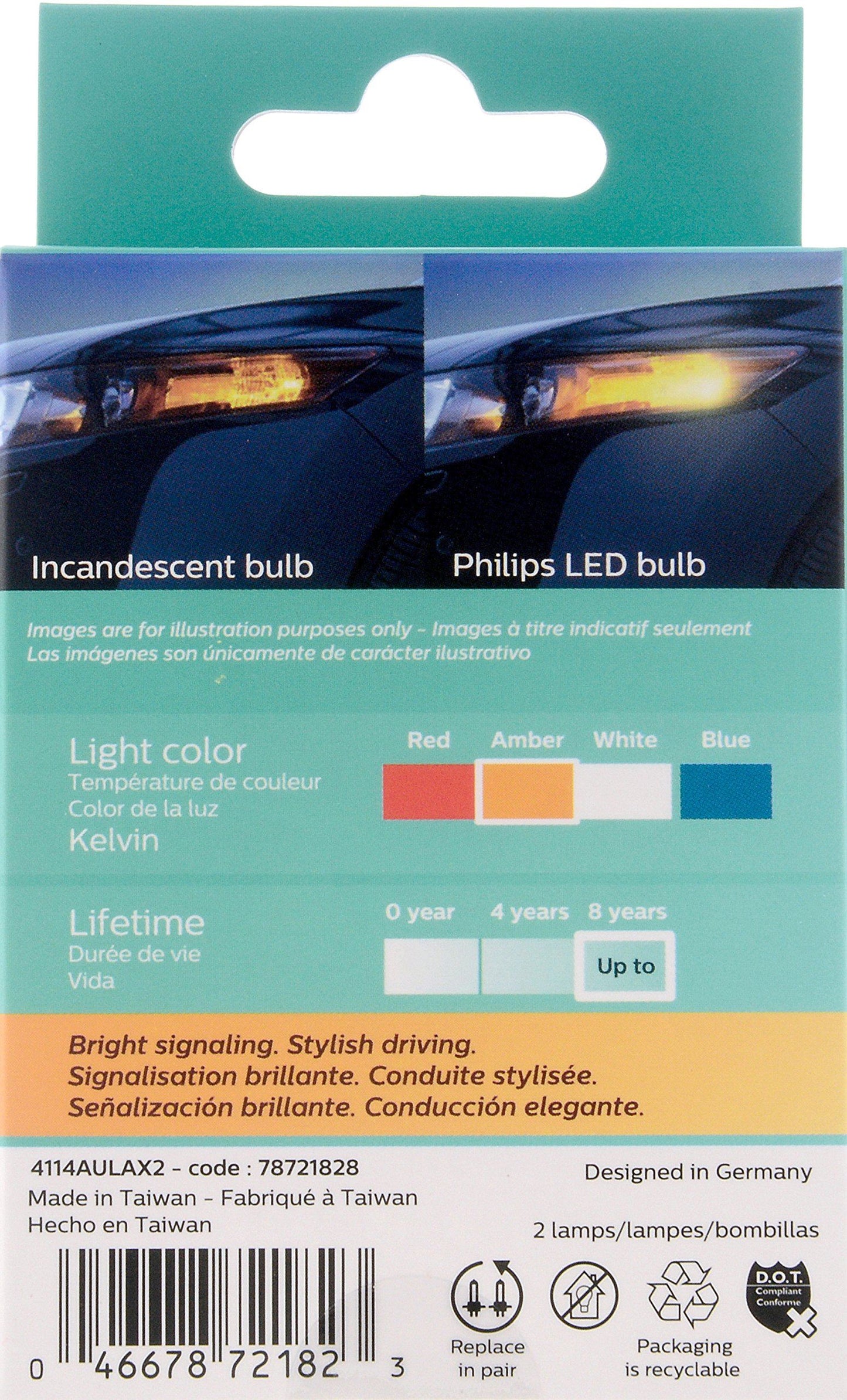 Bombilla de luz diurna Philips 4114ALED