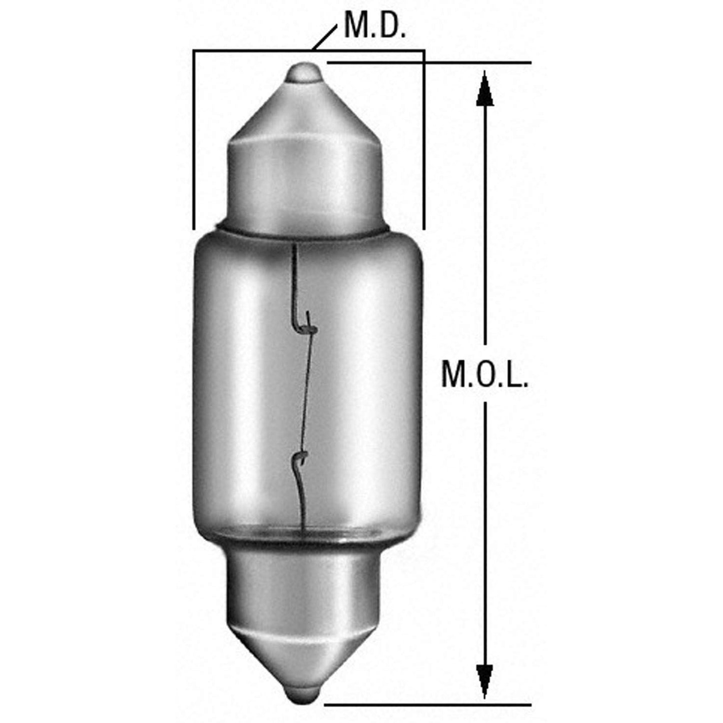 Bombilla para matrícula Wagner BP11005