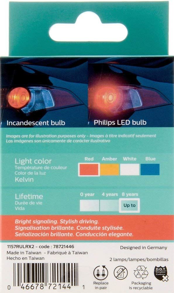 Philips 1157RLED Tail Light Bulb
