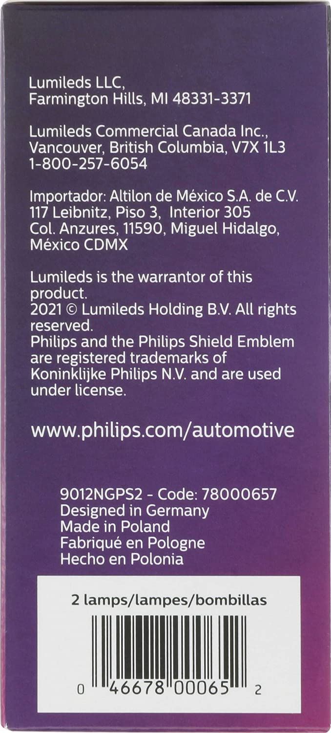 Philips 9012NGPS2 Ampoule de phare