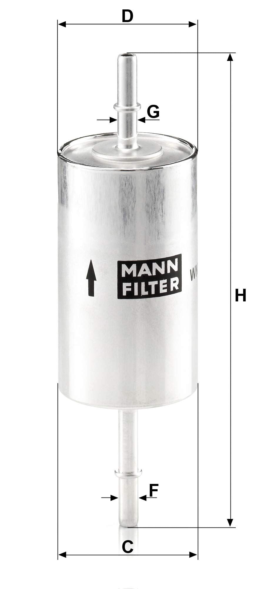 MANN-FILTER WK 614/46 Filtre à carburant