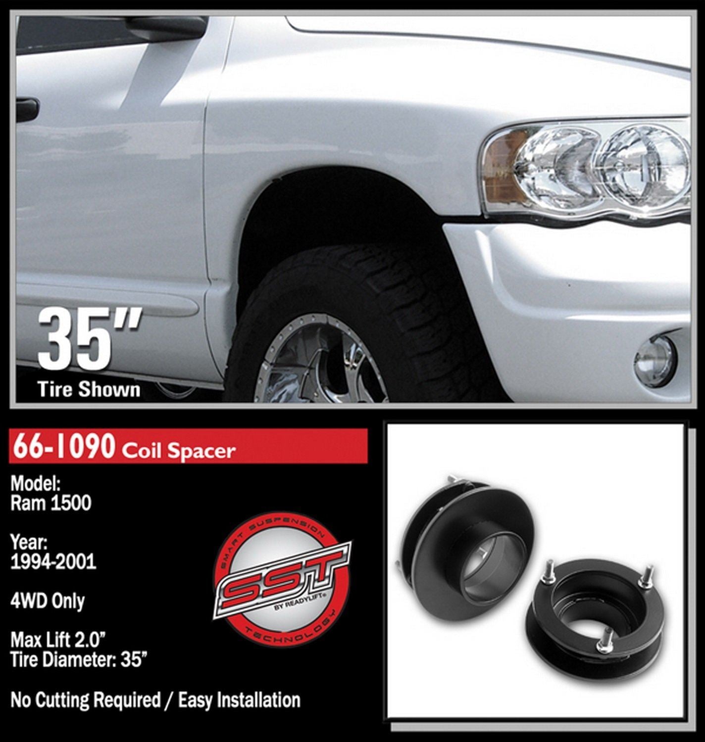 Ready Lift 66-1090 Kit de nivelación de suspensión