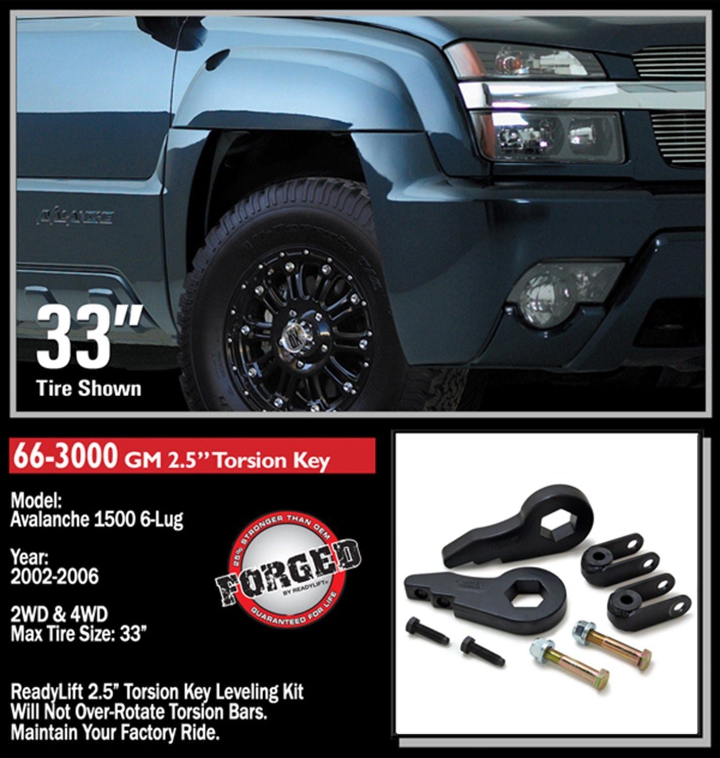 Kit de nivellement de suspension Ready Lift 66-3000