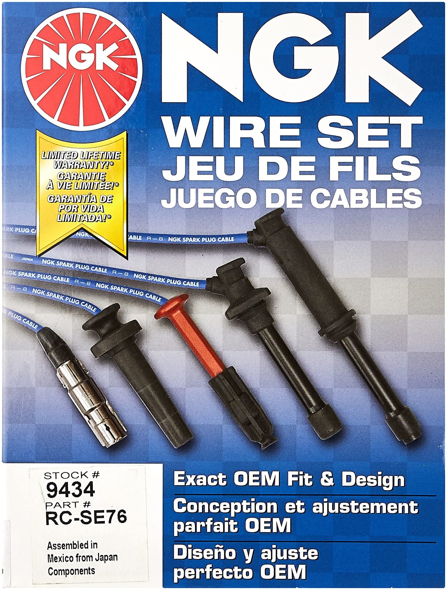 NGK Canada 9434 Juego de cables para bujías