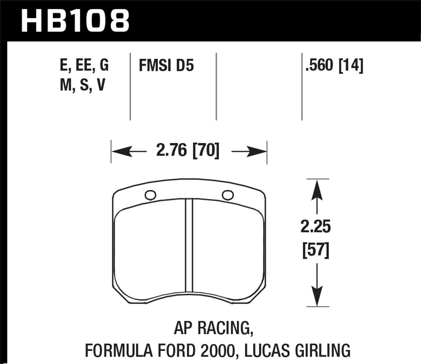 HAWK HB180B560
