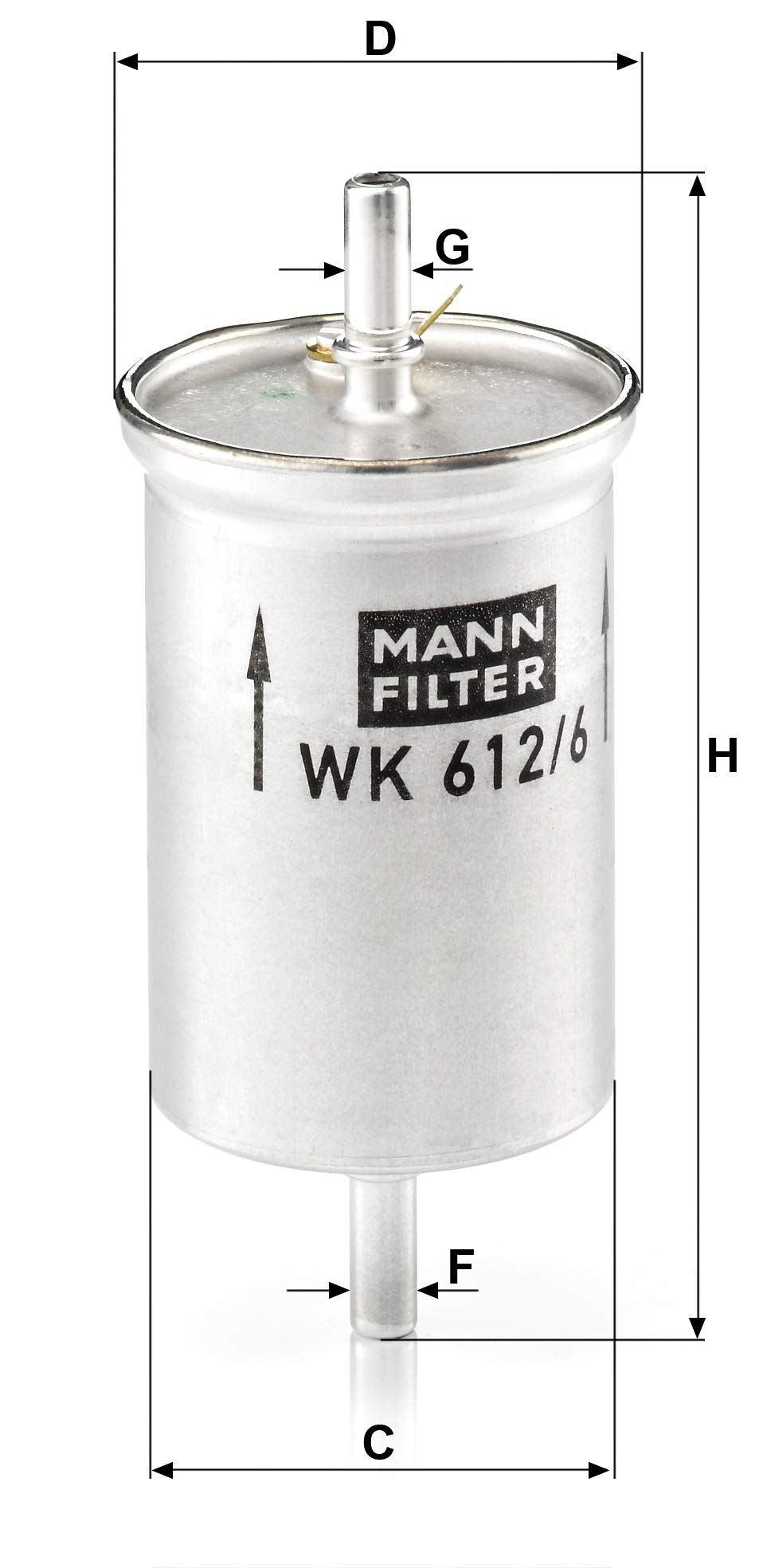 MANN-FILTER WK 612/6 Fuel Filter