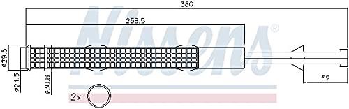 Nissens North America 95359 Elemento secador/desecante del receptor de A/C