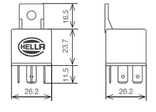 Hella 933332181 Relé de microenchufe