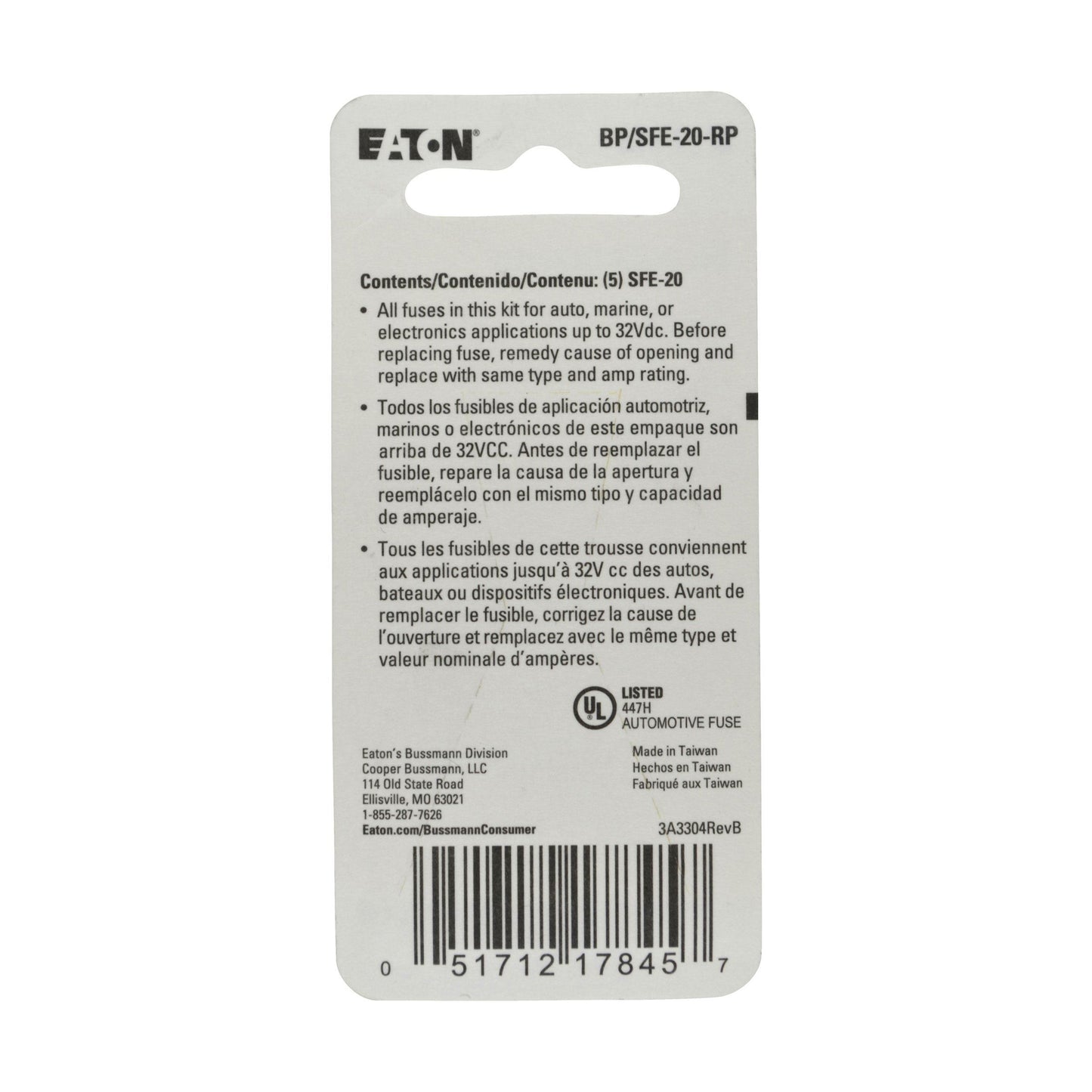 BUSSMANN BPSFE20RP