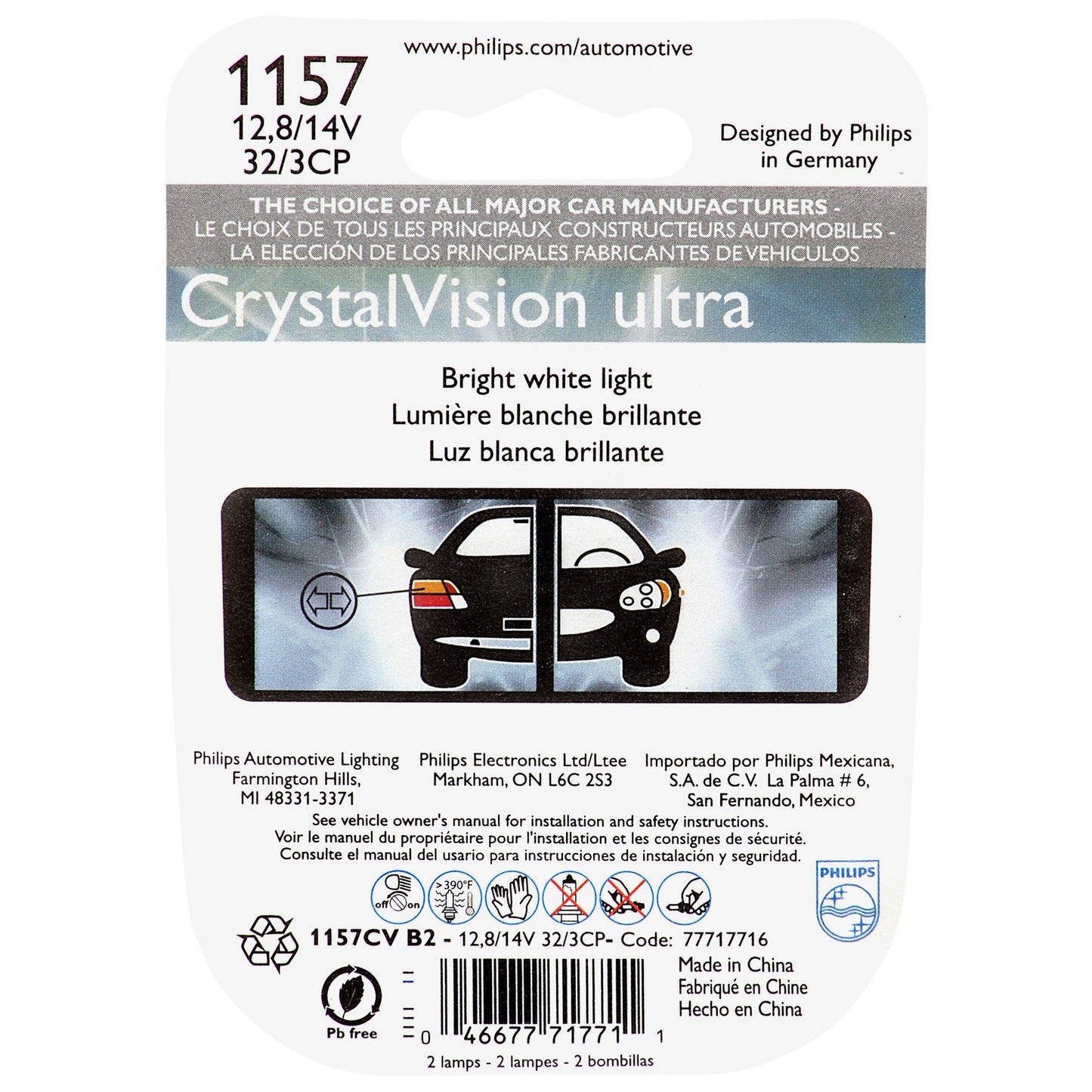 Philips 1157CVB2 Tail Light Bulb