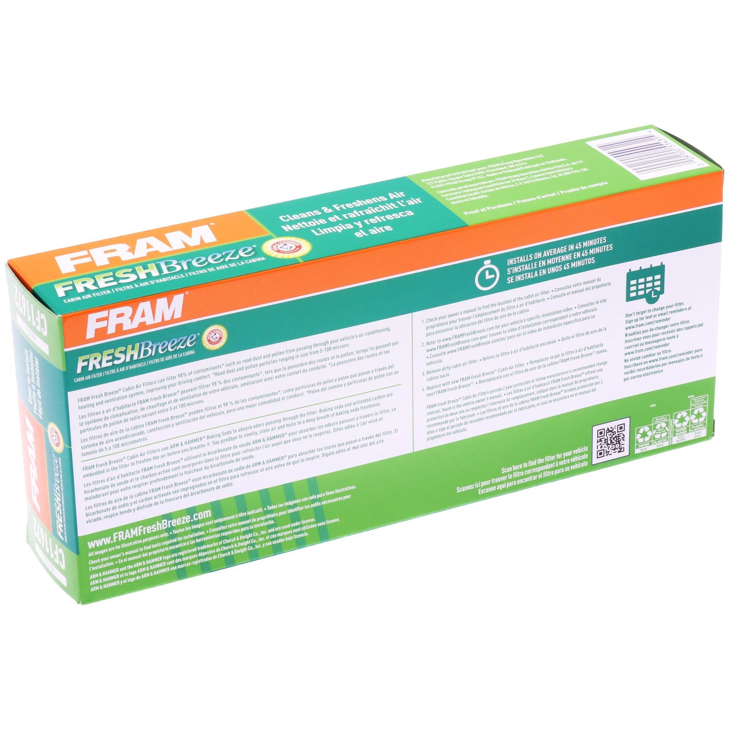 Filtro de aire de cabina Fram CF11672