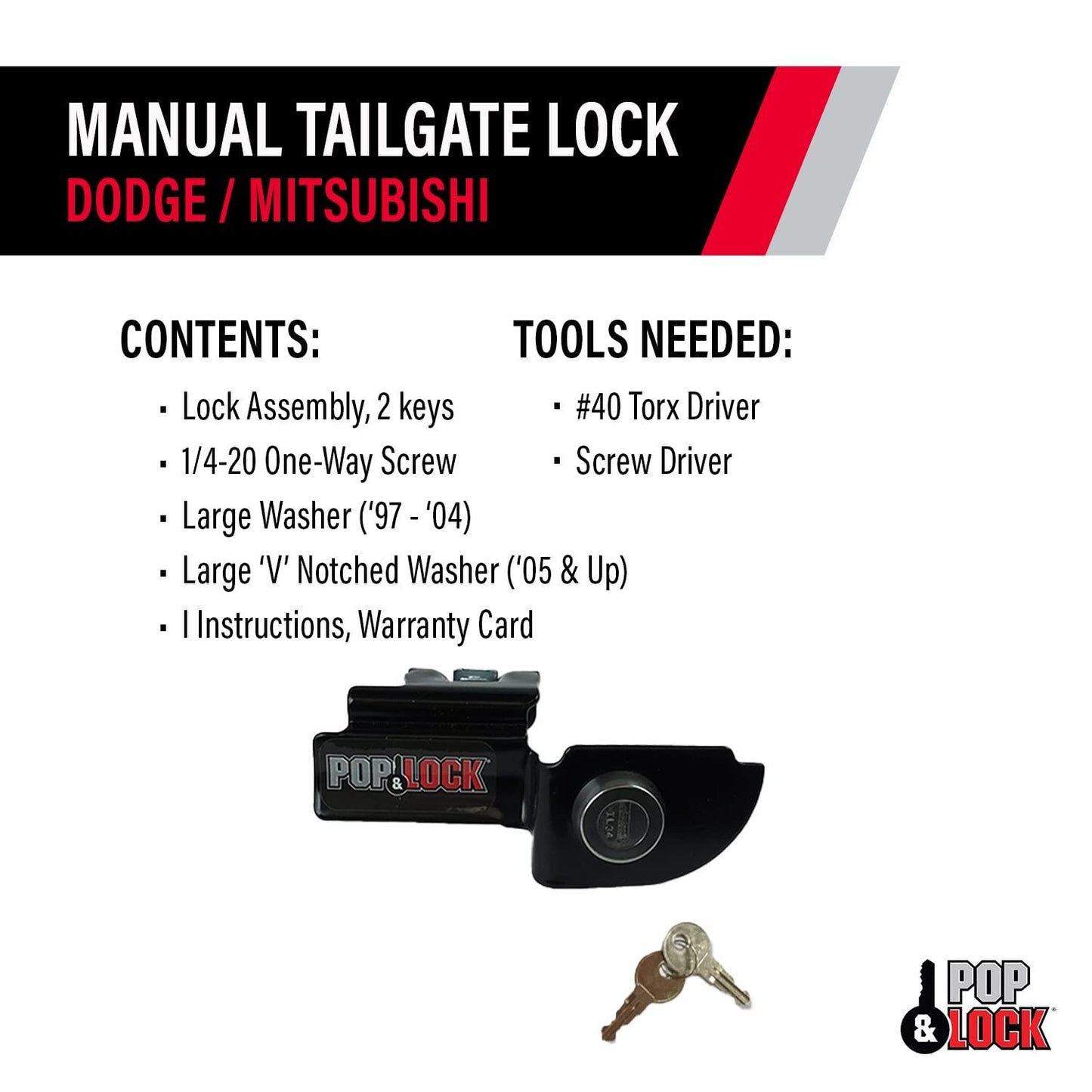 POP & LOCK PL3600 Tailgate Lock