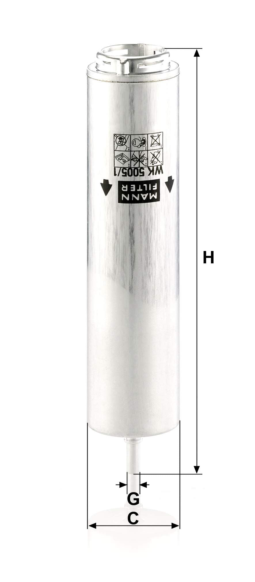 MANN-FILTER WK 5005/1 Z Fuel Filter