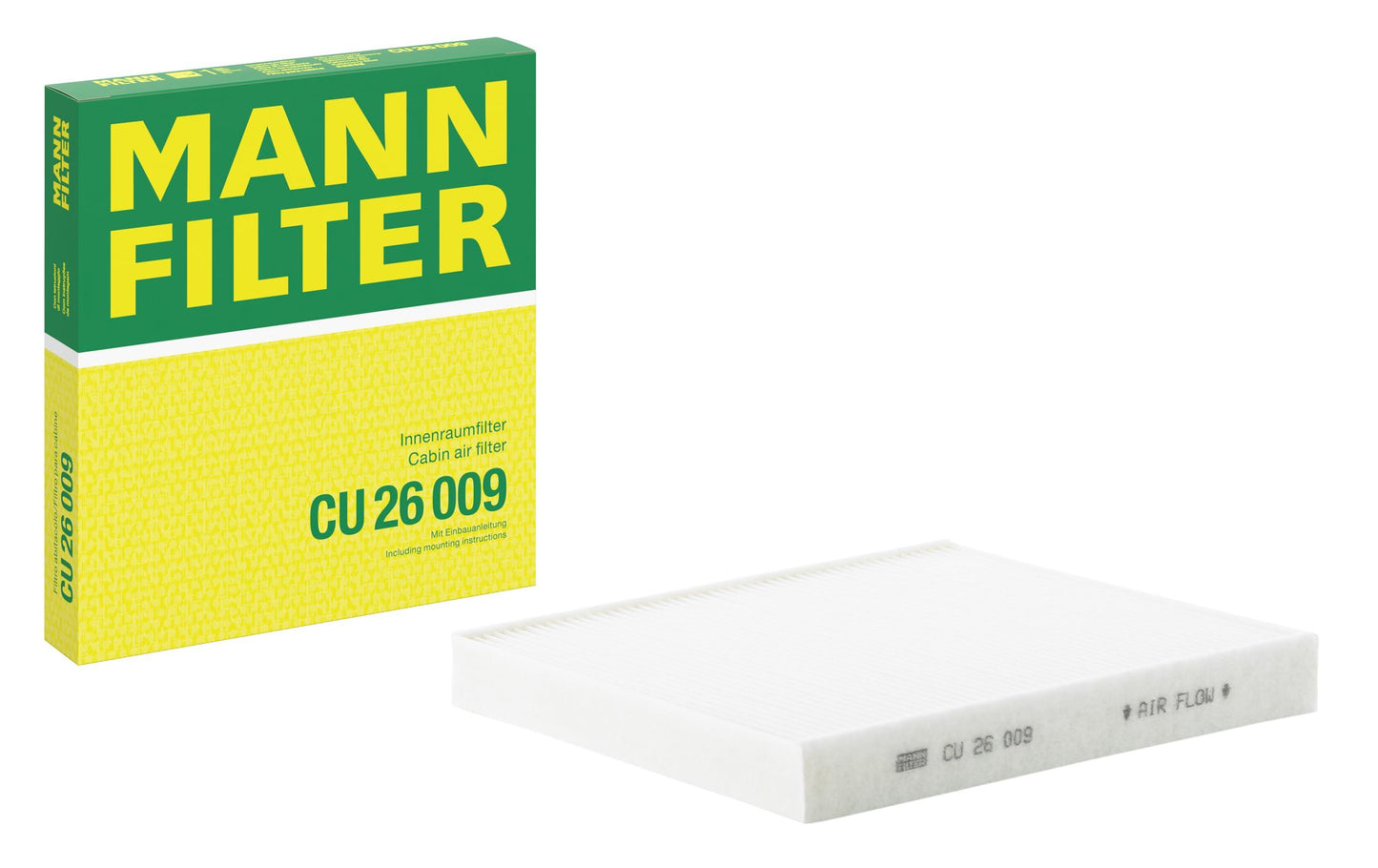 MANN-FILTER CU 26 009 Filtro de aire de cabina