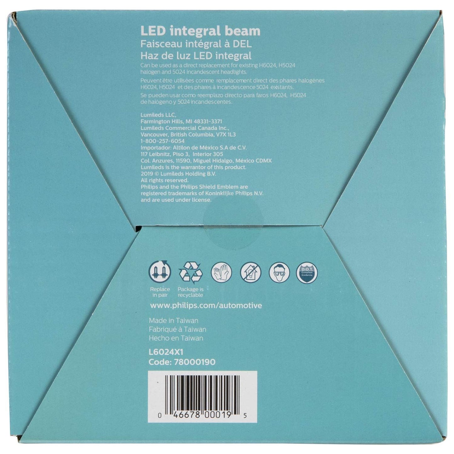 Philips H6024LED Headlight Bulb