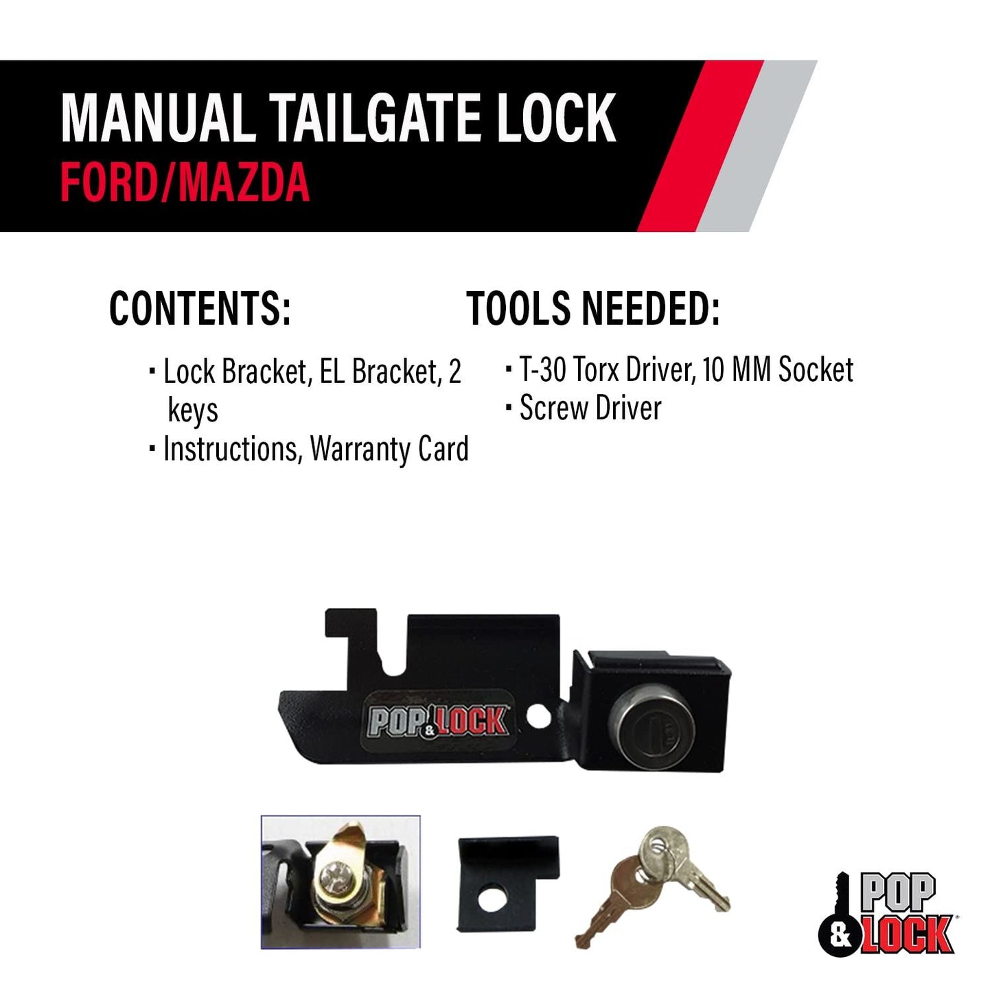 POP &amp; LOCK PL2310 Cerradura para portón trasero