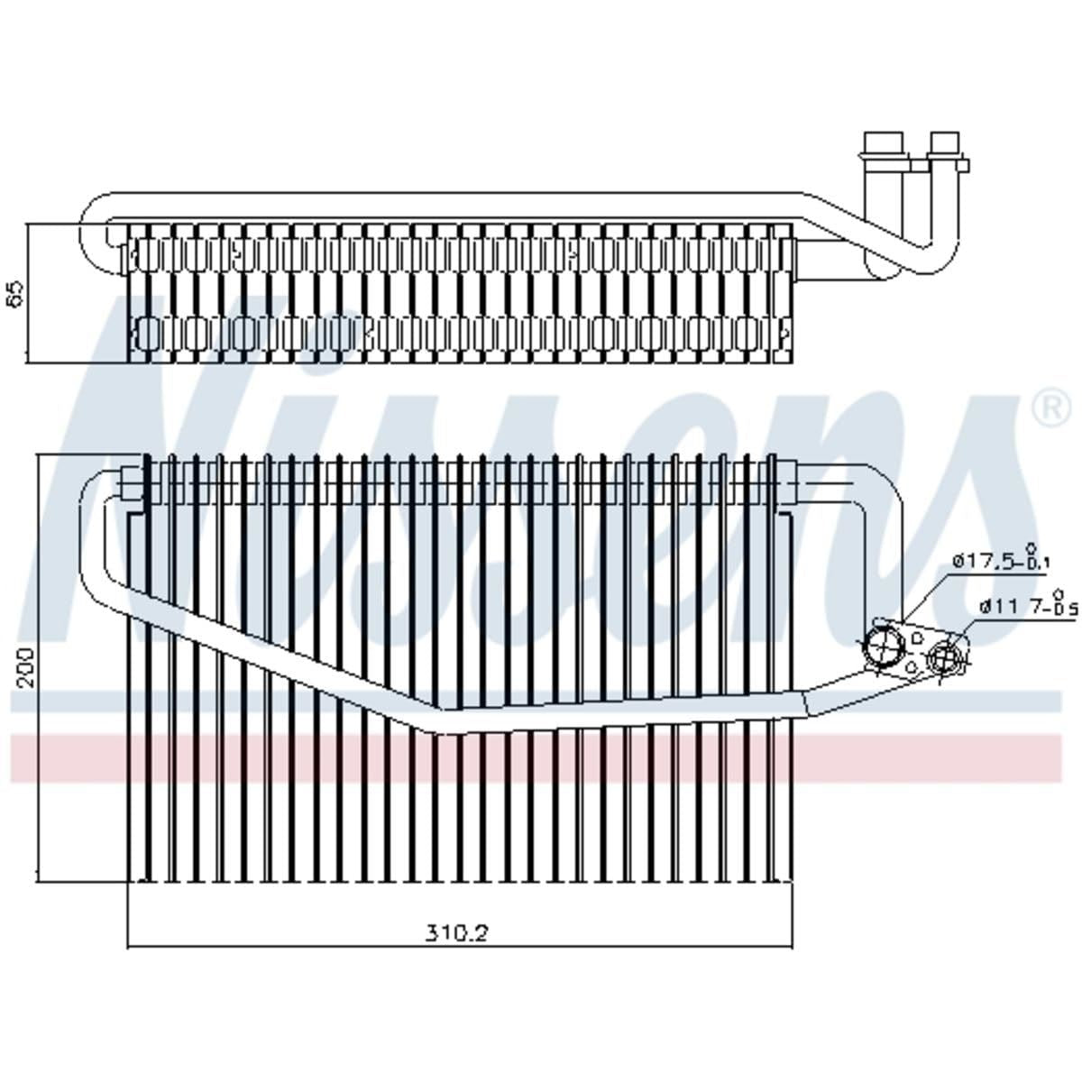 Nissens North America 92245 A/C Evaporator Core
