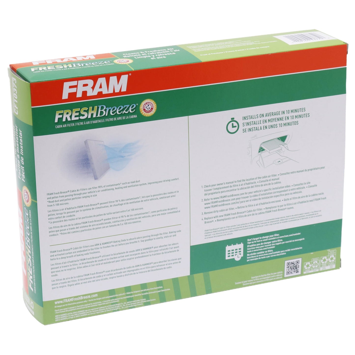 Filtro de aire de cabina Fram CF10373