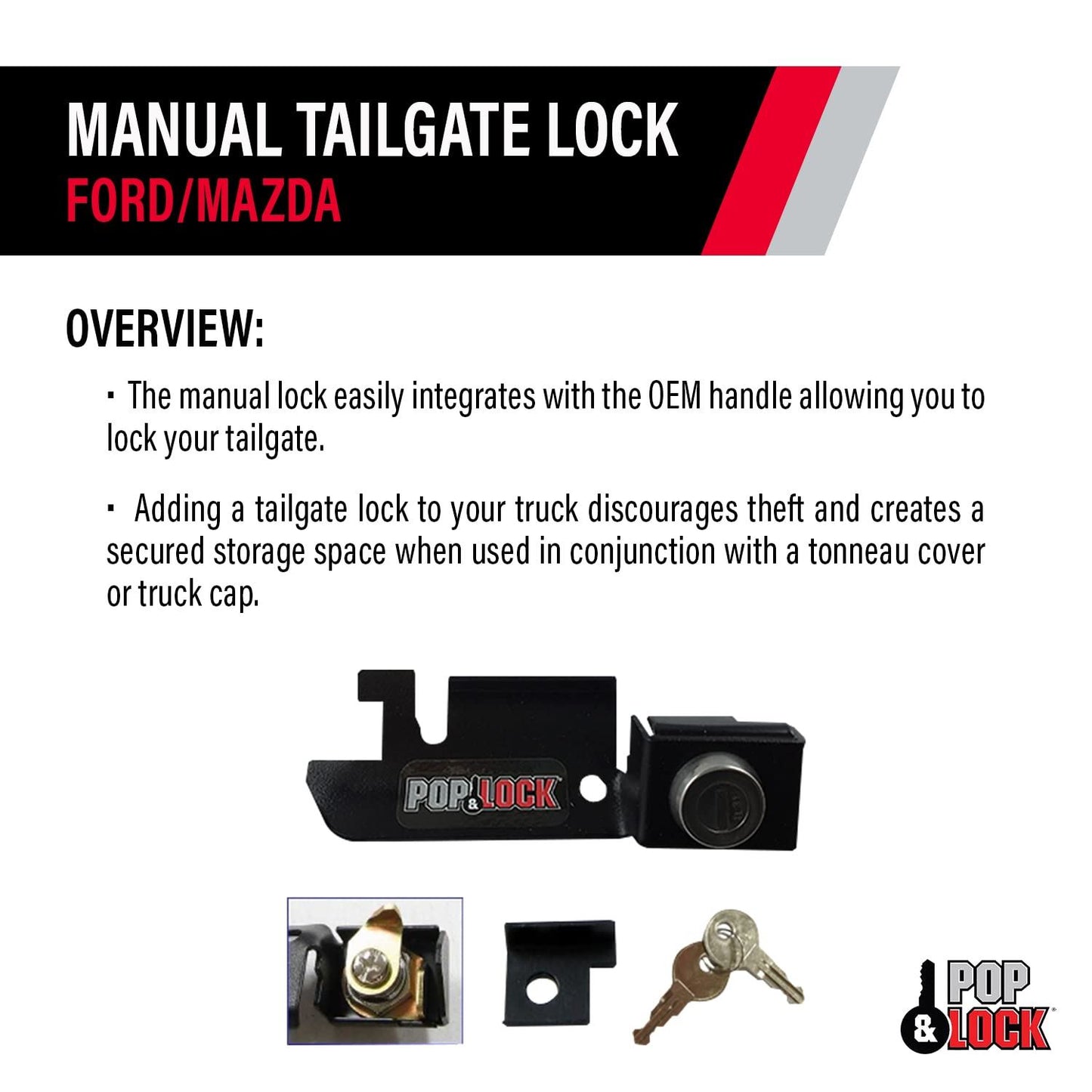 POP &amp; LOCK PL2310 Cerradura para portón trasero