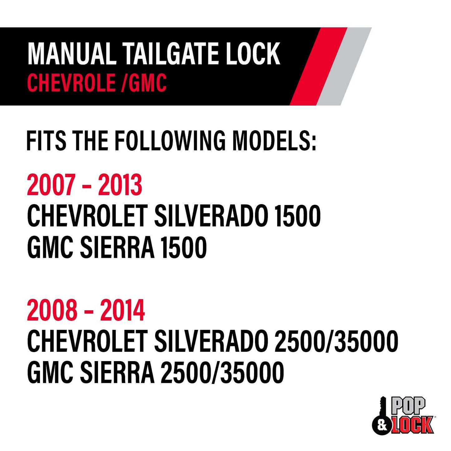 POP & LOCK PL1310 Tailgate Lock