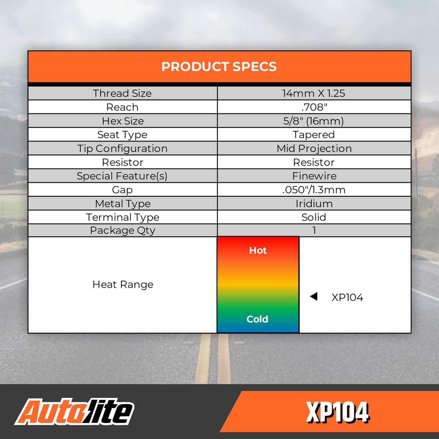AUTOLITE XP104 (PACK DE 4)