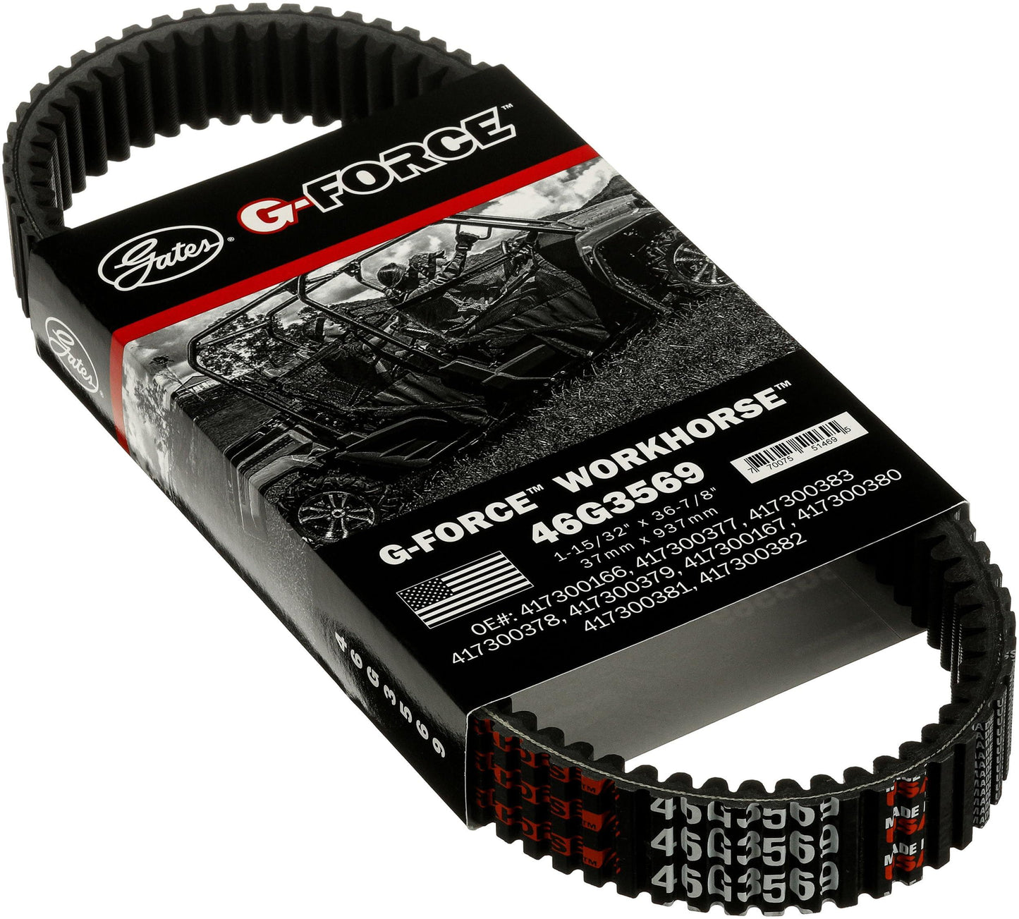 Gates 46G3569 Automatic Continuously Variable Transmission (CVT) Belt
