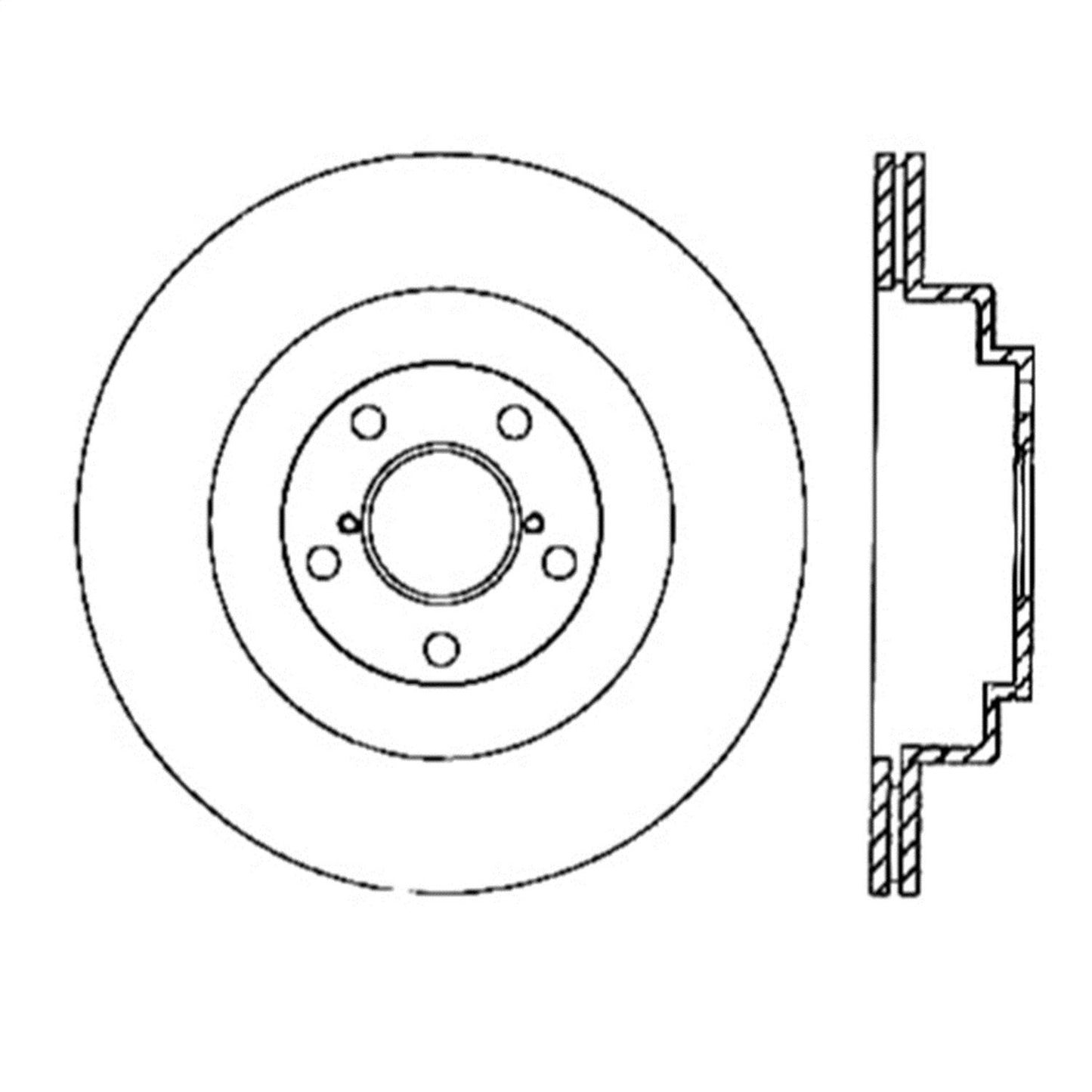 Stoptech 126.47025SR Rotor de freno de disco