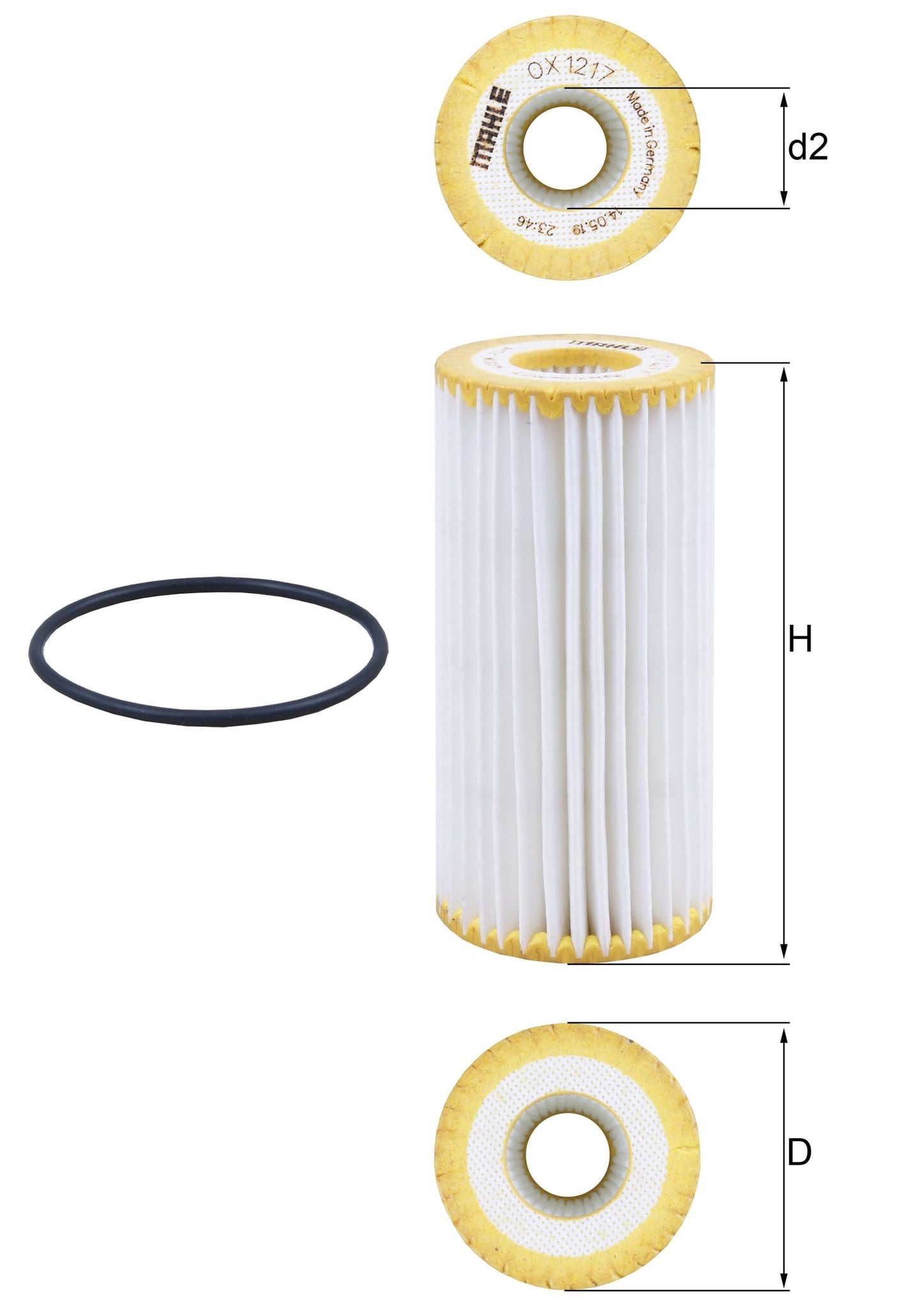 Mahle OX 1217D Engine Oil Filter