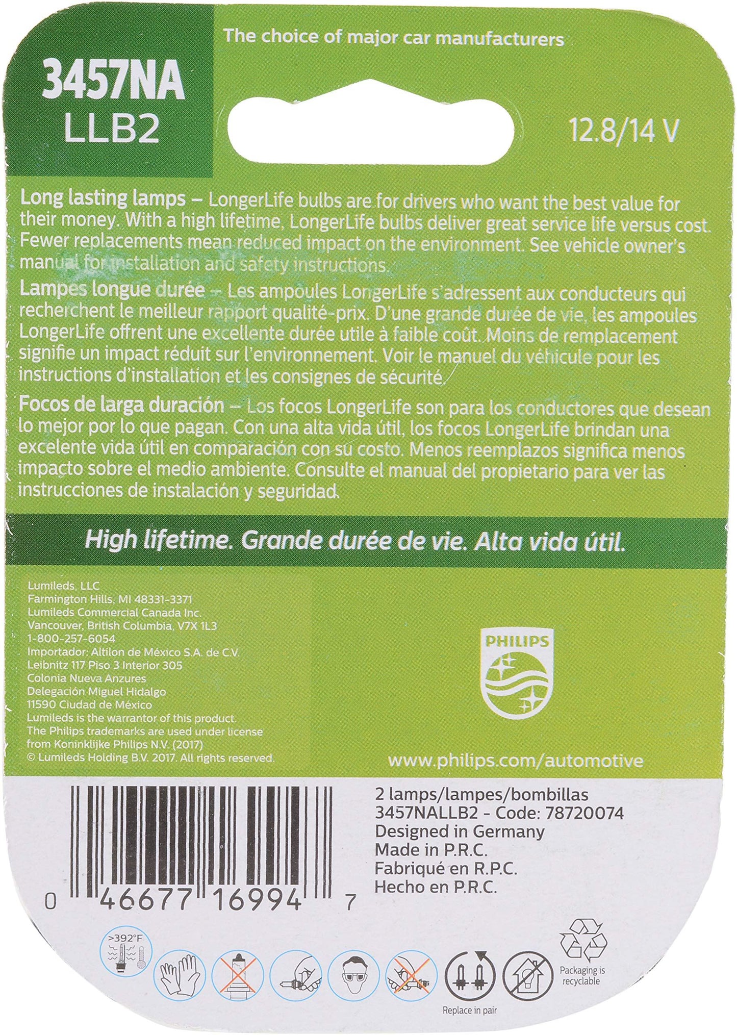 Philips 3457NALLB2 Ampoule de clignotant