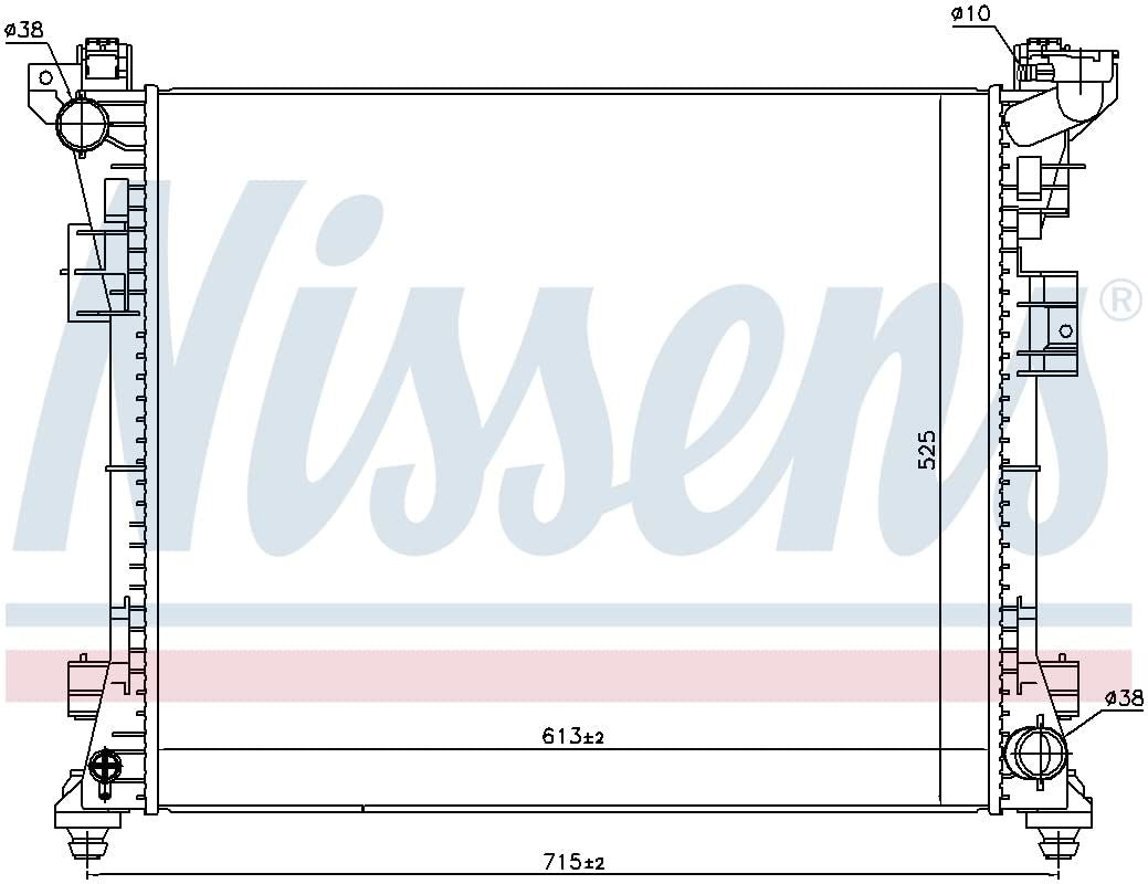Nissens Amérique du Nord 61034 Radiateur