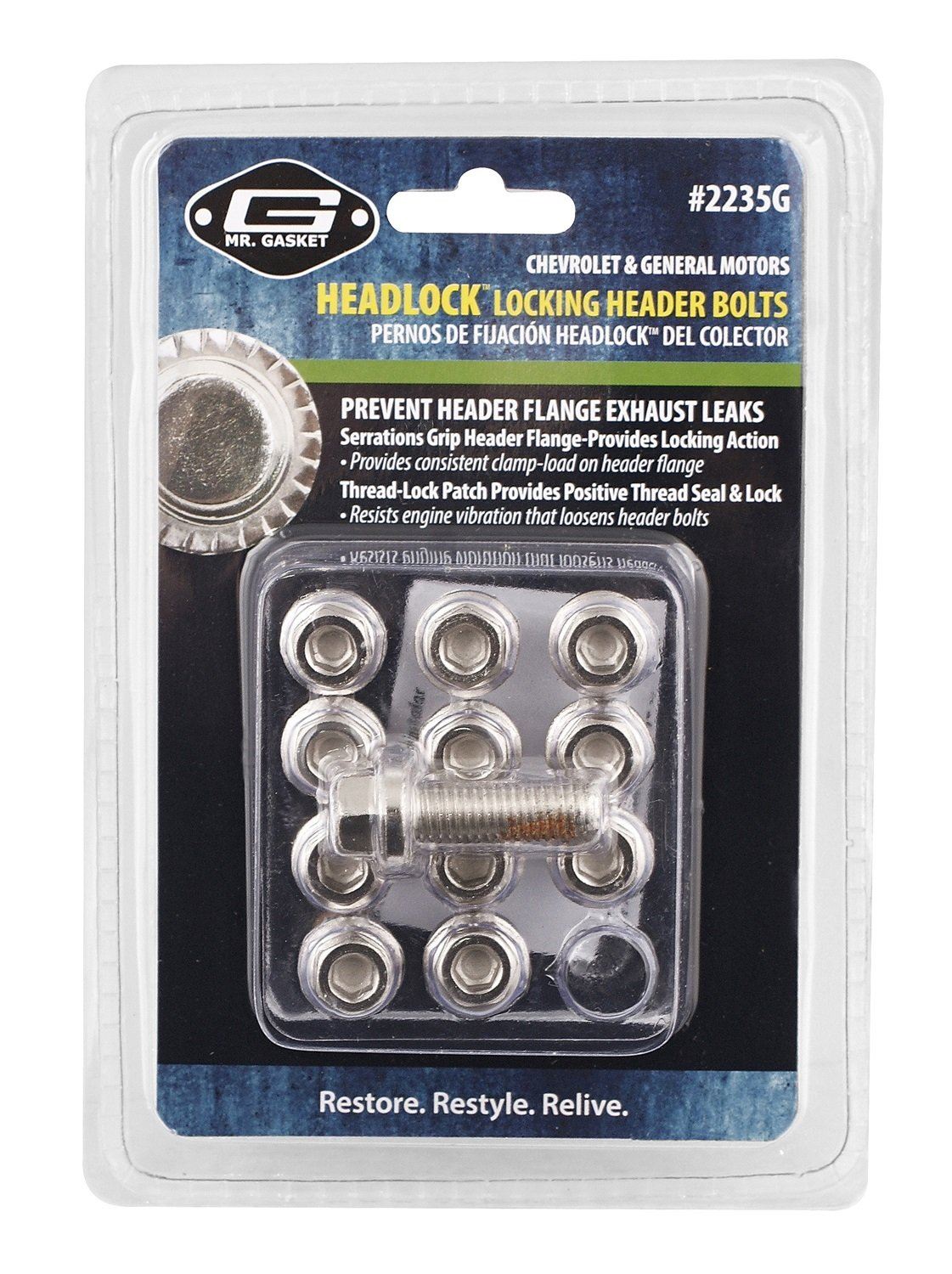 Mr Gasket 2235G Exhaust Header Bolt