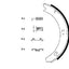Hella-PAGID 355050301 Parking Brake Shoe Set