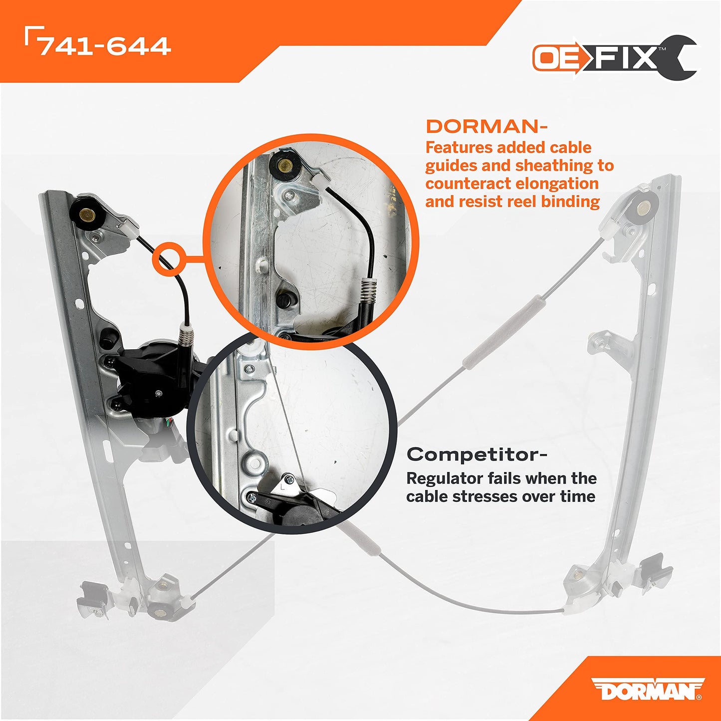 Dorman 741-644 Power Window Motor and Regulator Assembly