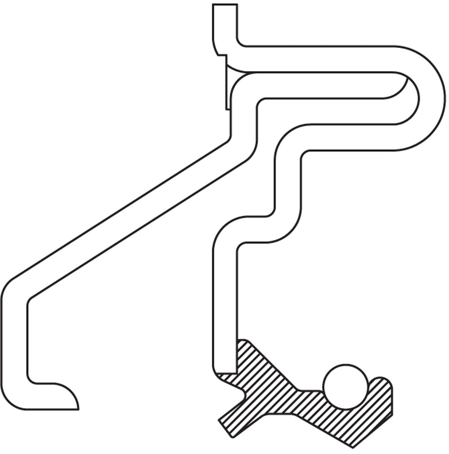 National Seal/Roulement 3543 Joint d'arbre de sortie de transmission automatique
