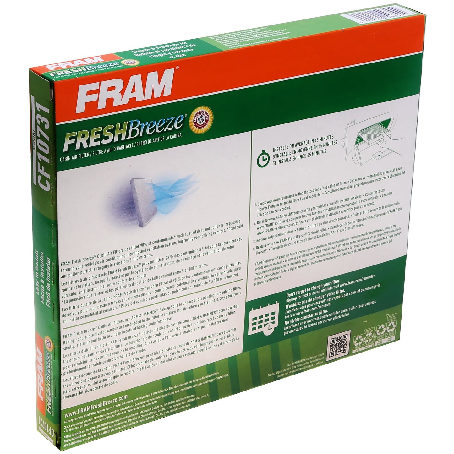 Fram CF10731 Cabin Air Filter