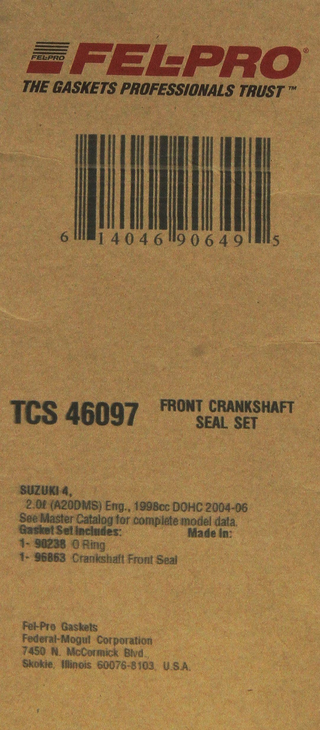 Fel-Pro TCS 46097 Engine Crankshaft Seal Kit