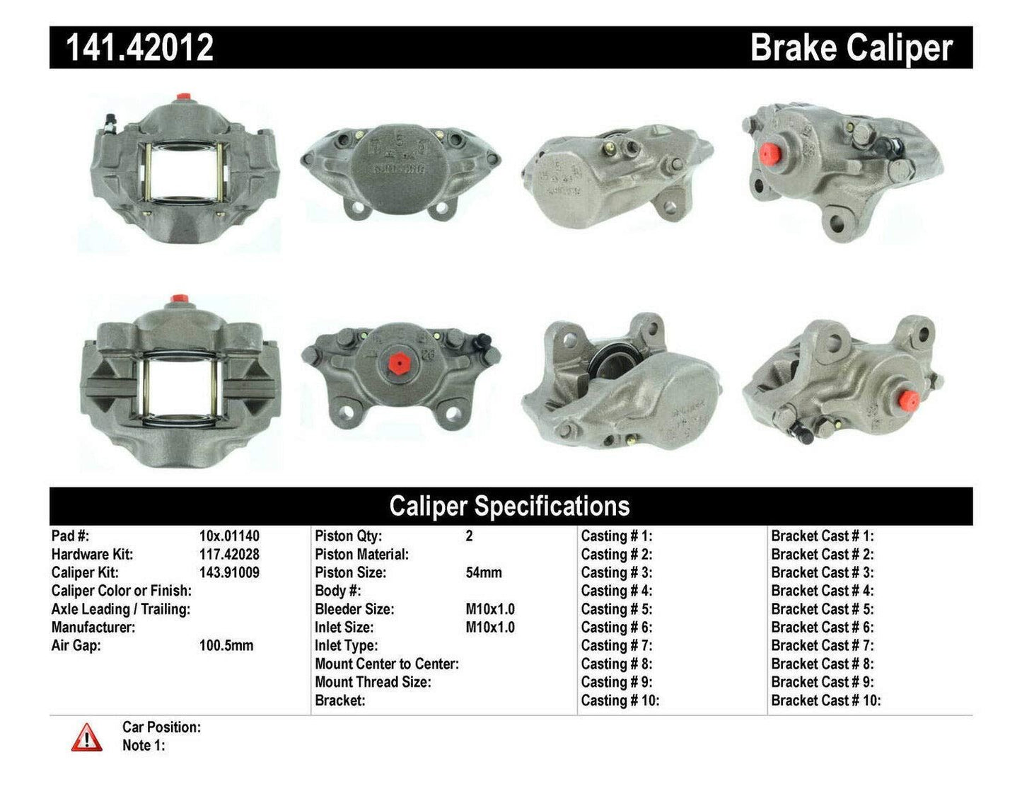 Centric Parts 14142012