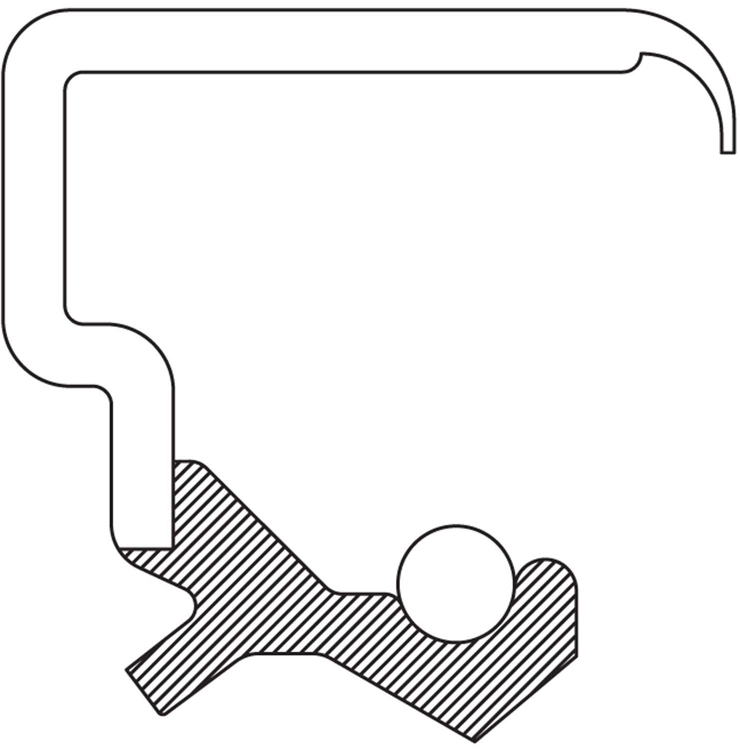 National Seal/Roulement 3103 Joint de vilebrequin moteur