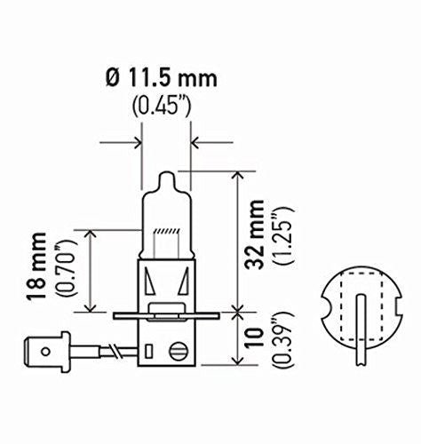 Hella H3 100W Fog Light Bulb