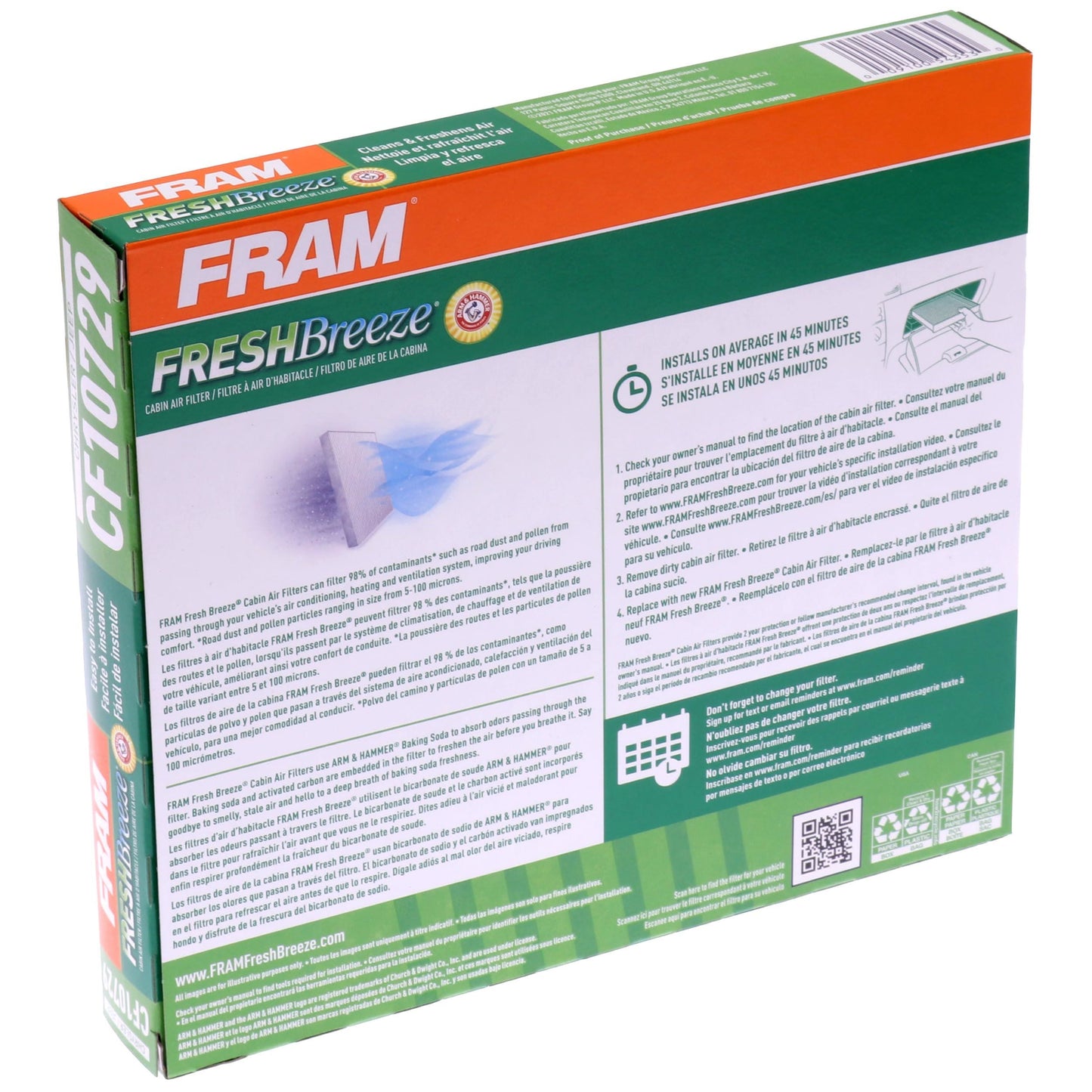 Fram CF10729 Cabin Air Filter