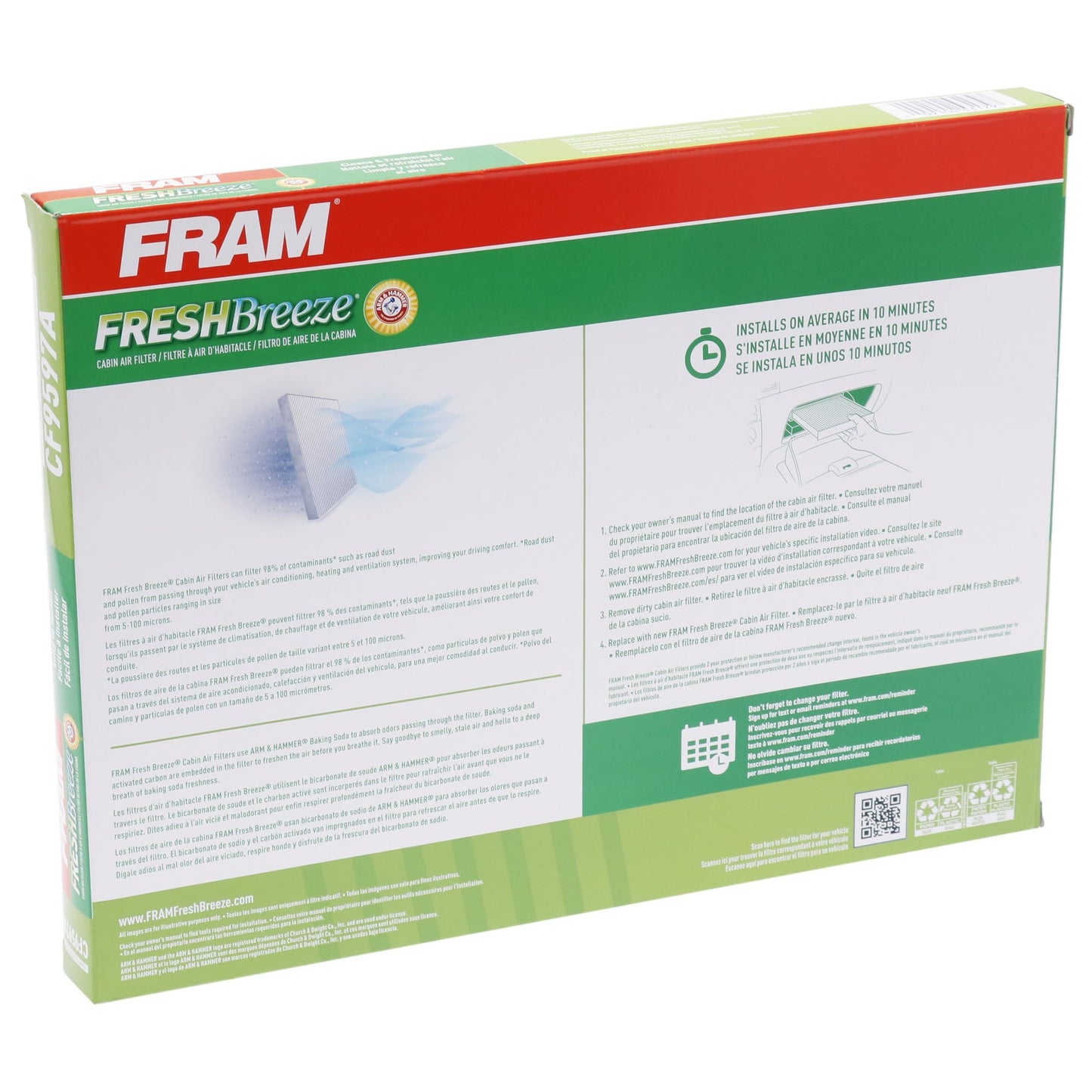 Fram CF9597A Cabin Air Filter