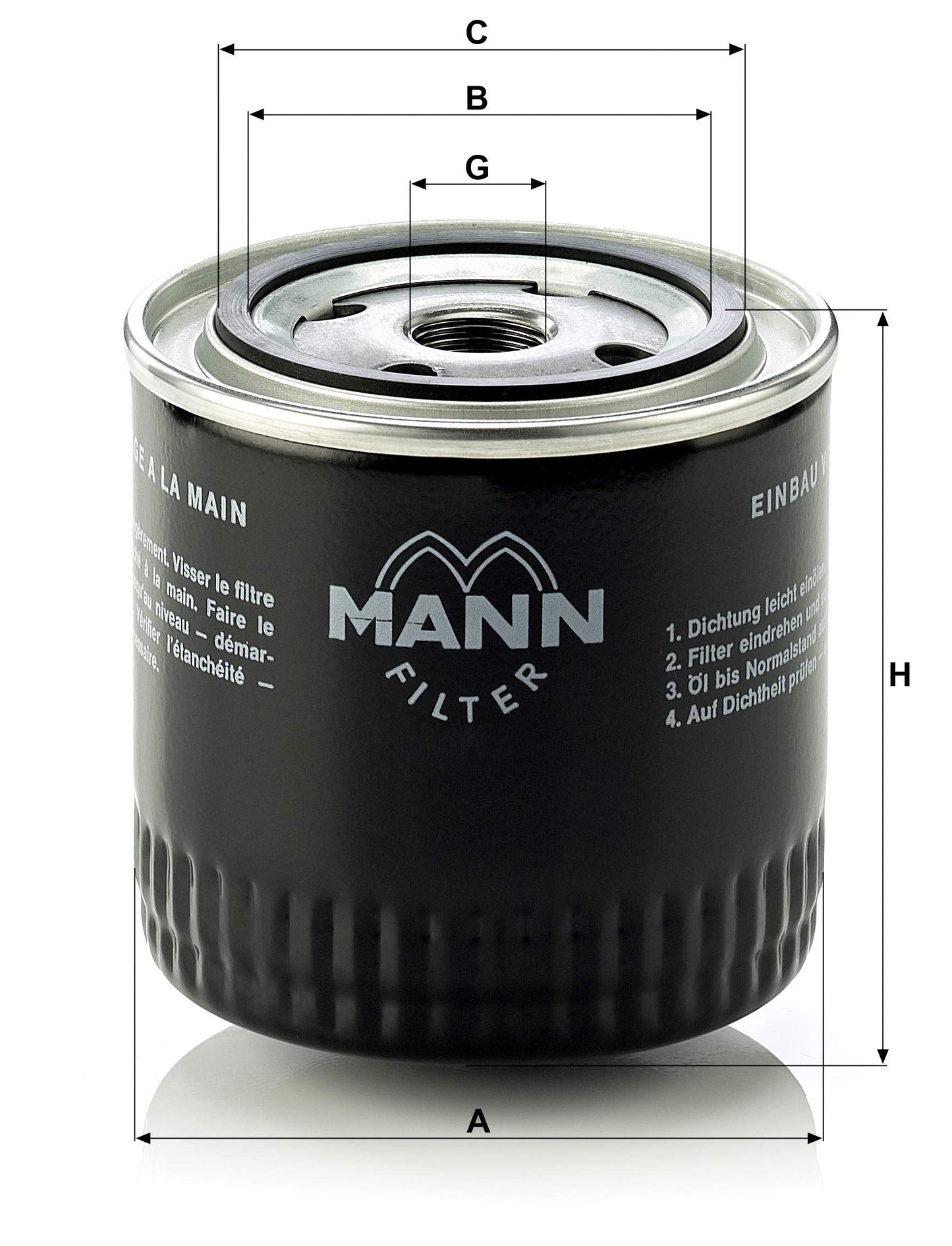 MANN-FILTER W 920/17 Filtre à huile moteur