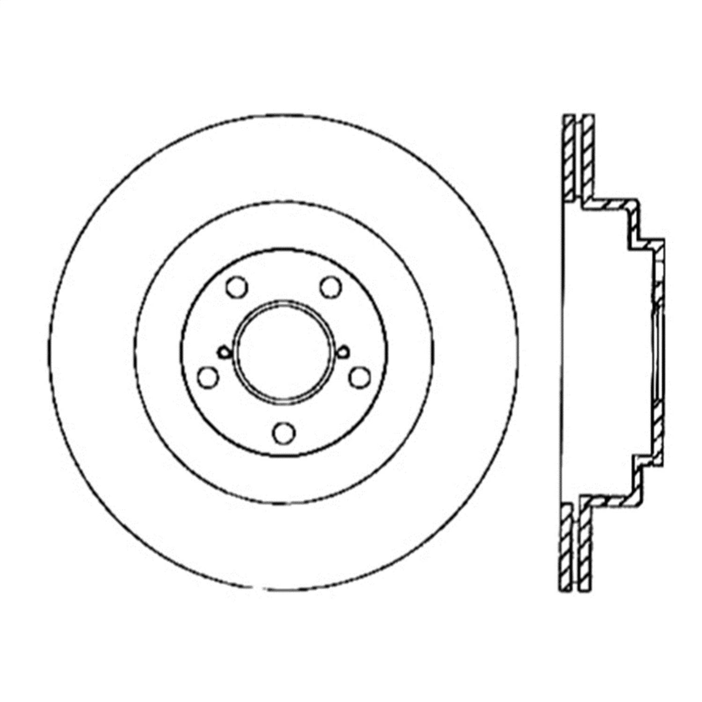 Stoptech 126.47025SL Disc Brake Rotor