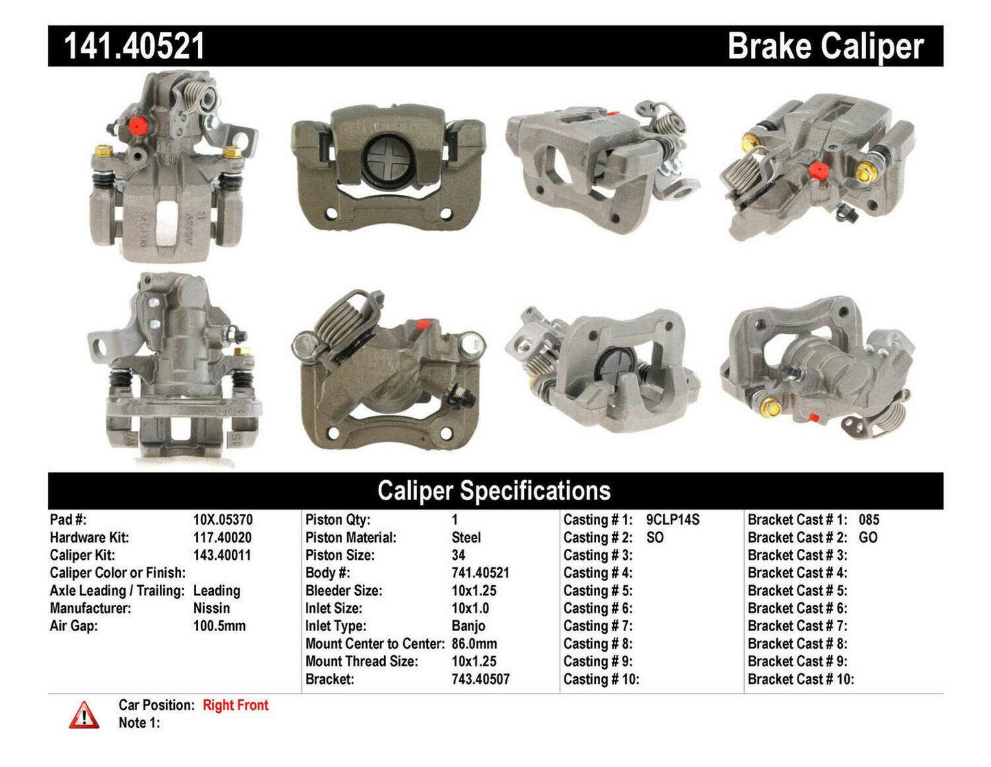 Centric Parts 14140521
