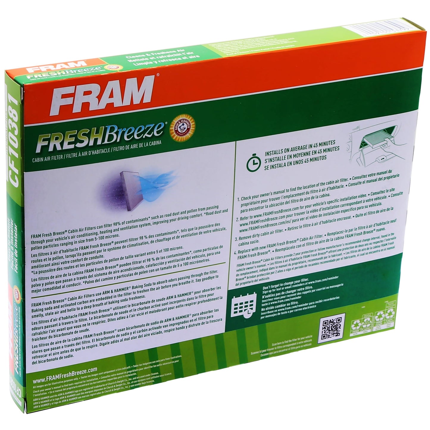 Fram CF10381 Cabin Air Filter
